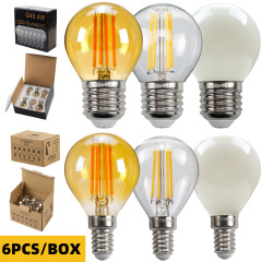 Cross-border Edison light bulb led lighting lighting retro filament lamp G45 E27E26E14E12 screw socket