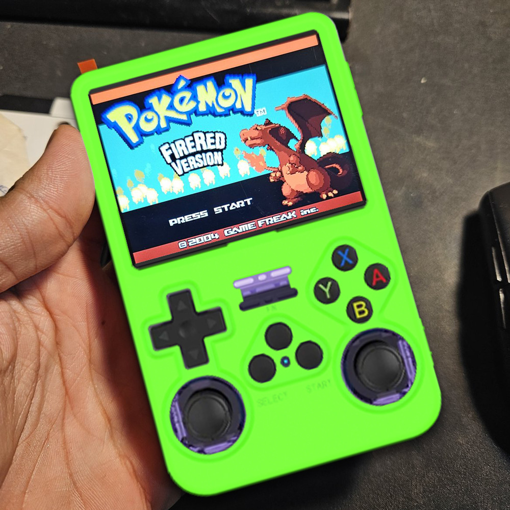 Para ANBERNIC Anbnick R36S consola de juegos portátil funda protectora de silicona color sólido caja de almacenamiento simple