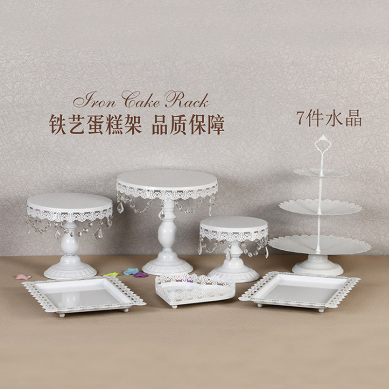 Postre de oro Decoración de mesa soporte de exhibición traje creativo europeo pastel merienda stand buffet comida fría té mesa de descanso image 9