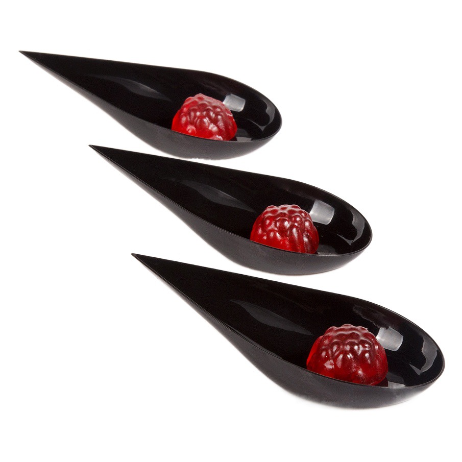 Copa de mousse desechable Taza de postre PS Taza de plástico Taza de pudín Taza redonda de punto de fábrica Taza cuadrada