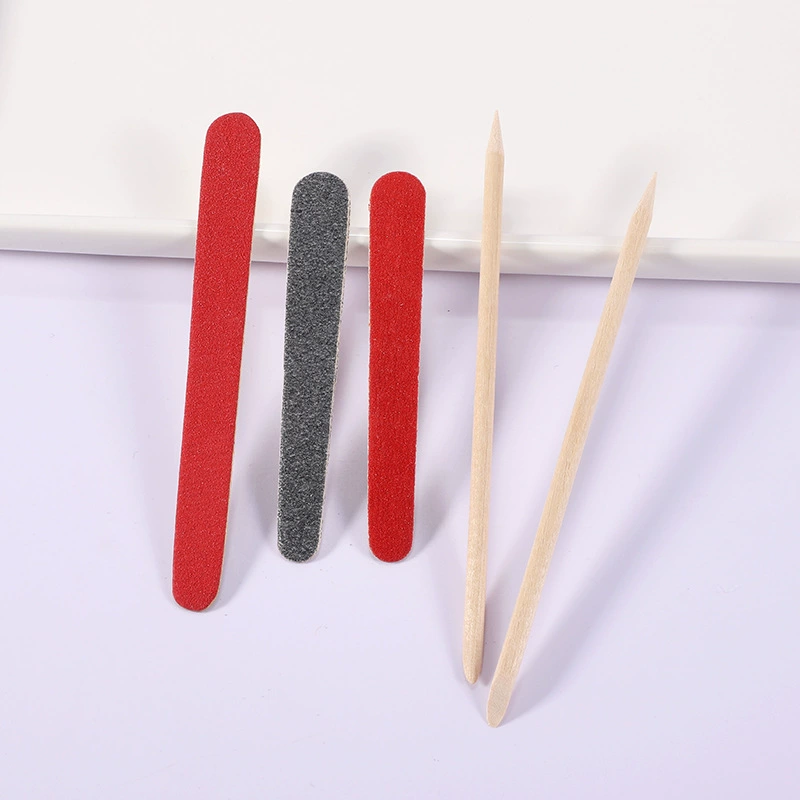 Заводская поставка Отель Одноразовый набор для ухода Пилка для ногтей Палочка для ногтей Деревянная вывеска Домашние ежедневные дорожные принадлежности