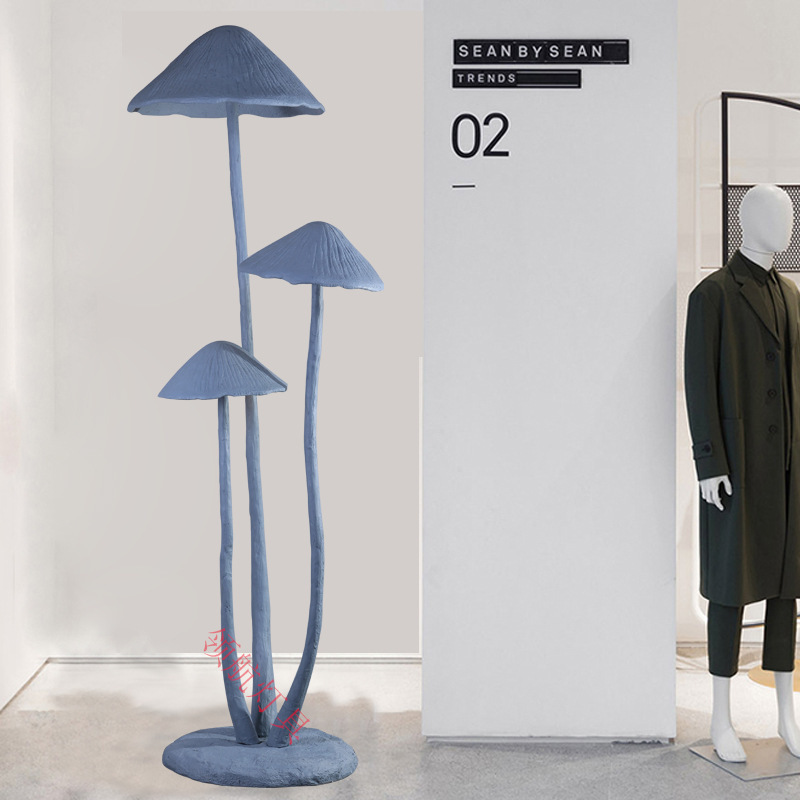 Nordic Style Sculpture Hotel Lobby Studio Villa Living Room Decoration Resin Fiberglass Tree Branch Ornaments Floor Lamp