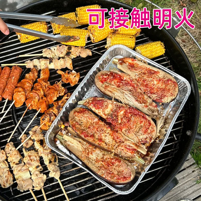 Cena especial caja de lata fiesta picnic camping plato de comida desechable grueso grande pastel de frutas plato de comida cocinada
