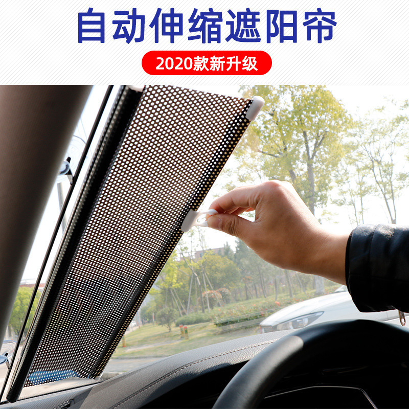 Car Automatic Roller Blinds, Sunshades, Car Window Insulation Curtains, Car Curtains, Sun Shields, Automatic Retractable Front Shields for Cars
