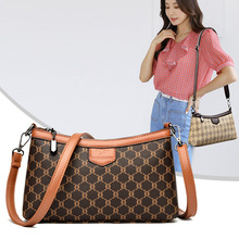 2024款中年妈妈包斜挎包女士小包包跨境新款小众质感印花时尚单肩