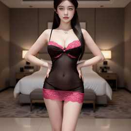 私月性感内衣高级蕾丝钢圈包臀裙制服趣味纯欲系性感睡裙