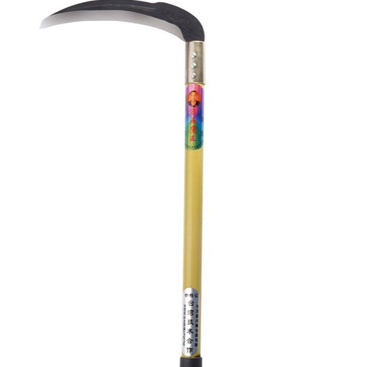 跨进专供锰钢月芽镰刀割草修枝长柄弯刀园林工具批发【延益】213