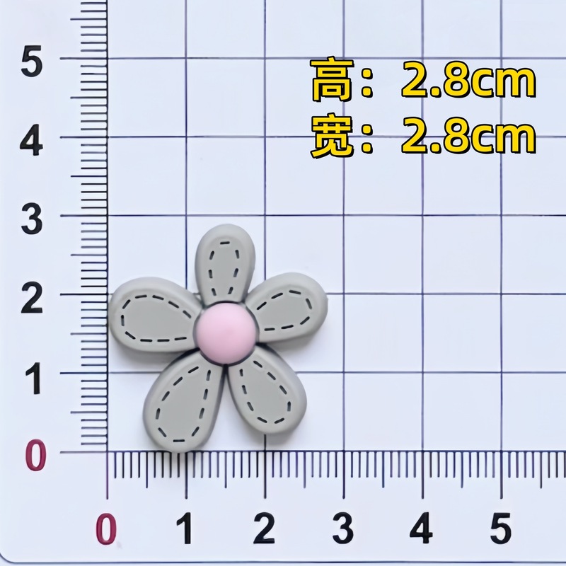PVC ソフトプラスチックジュエリー DIY アクセサリーかわいい漫画の花カラフルなひまわり冷蔵庫マグネット靴電話ケース装飾|undefined