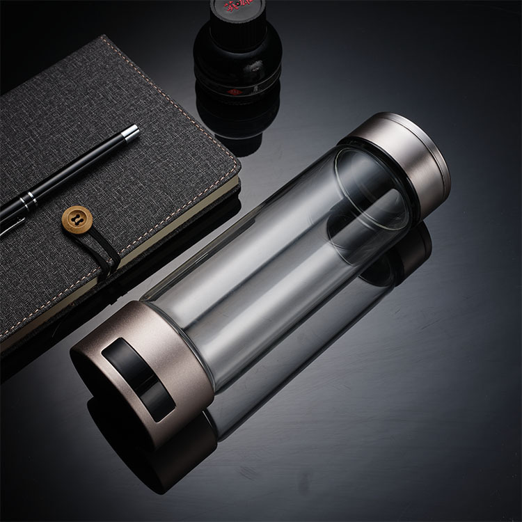 [Transfronterizo] portátil de hidrógeno-oxígeno de separación de agua taza de alta concentración de producción de hidrógeno pantalla LED de hidrógeno rico en agua taza de regalo