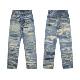 RDT Men's Wear | UC85 Conley Digital Direct Injection 3D Printing Destruction Erosive Jeans Niche Wide Leg Men's and Women's Pants