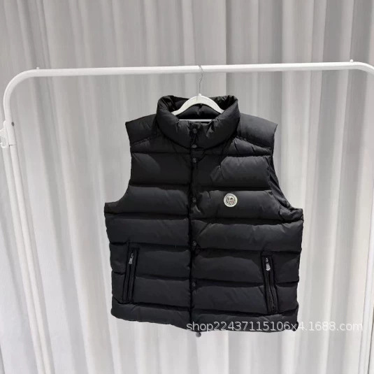 26M new unisex high-quality down vest for autumn and winter, offering warmth and protection against the cold, available in three trendy matte colors