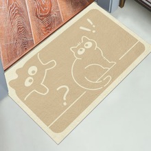 簡約卡通家用硅藻泥地墊浴室衛生間門口吸水速干腳墊防摔耐臟門墊