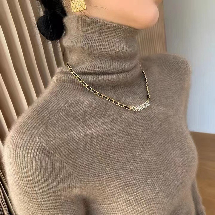 Winter New Arrival First-Line Garment Seamless High-Neck Cashmere Sweater Women's Cashmere Sweater New Knitted Base-Layer Shirt