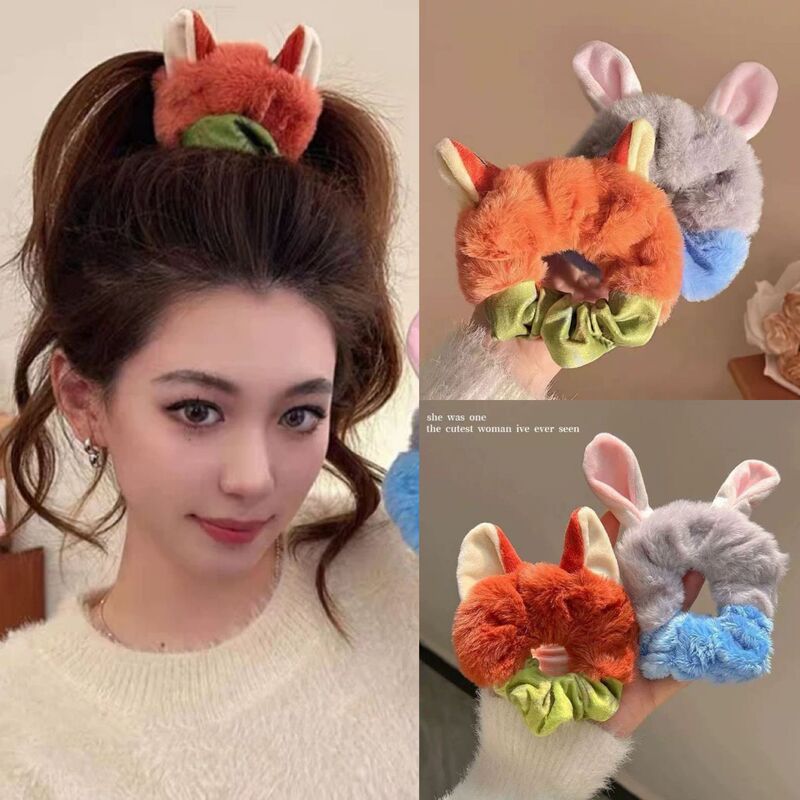 Zootopia Nick Judy Plush Hair Band for Women, High-Looking and Cute Headband, Autumn and Winter Soft Bestie Hair Accessories Zootopia Nick Judy Plush Hair Band for Women, High-Looking and Cute Headband, Autumn and Winter Soft Bestie Hair Accessories