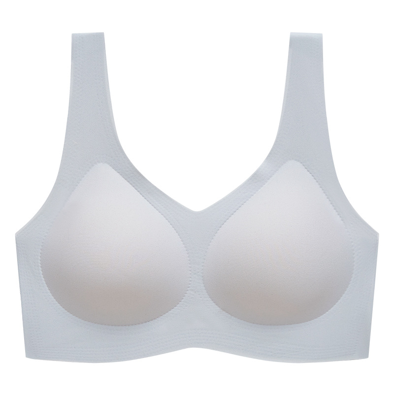 El procesamiento de la fábrica al por mayor pequeño pecho empuja hacia arriba la ropa interior sin costuras de las mujeres completo fijo Delgado inalámbrico deportes belleza espalda sujetador de las mujeres