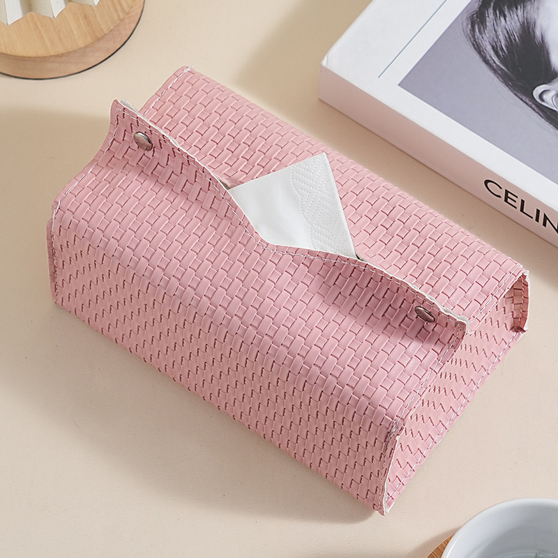 Transfronterizo suministro directo caja de toallas de cuero nórdico caja de toallas creativas caseras automóviles PU caja de dibujo de escritorio