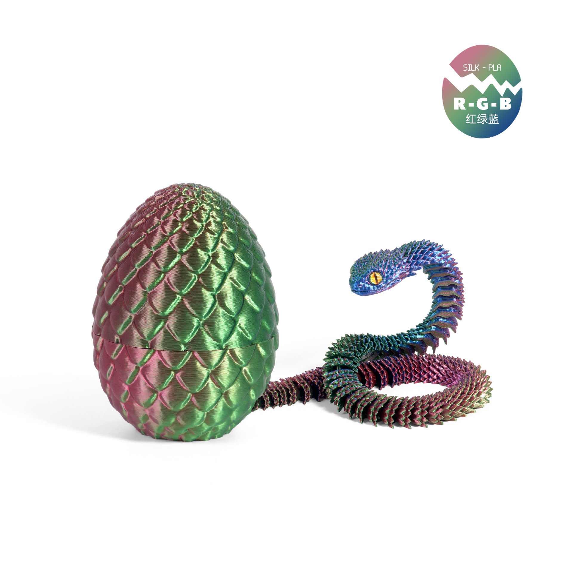 8.5cm 드래곤 알 + 30cm 바이퍼 - 빨간색, 녹색, 파란색