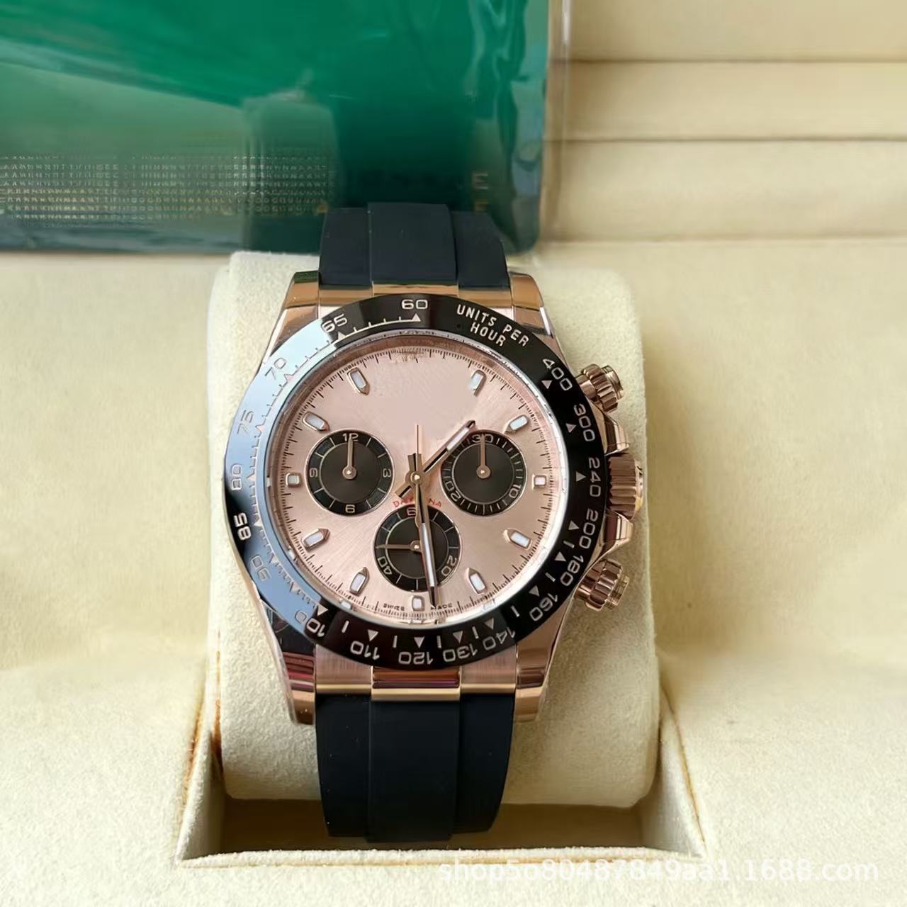 Laojia Cosmic Chronograph Ditona fábrica de relojes limpios Panda Diyu Wenle con el mismo reloj mecánico de acero para hombres