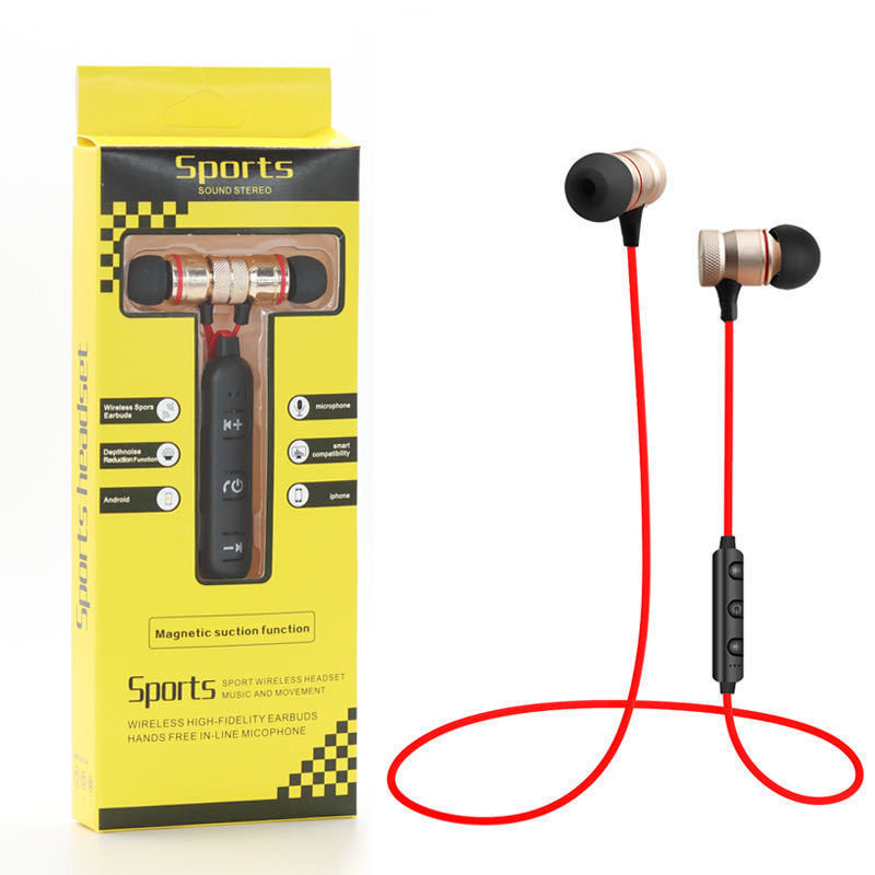 Foreign trade popular sports halter wireless Bluetooth headset magnetic suction 001 gift XT1 Huaqiang North S6 neck hanging New Foreign trade popular sports halter wireless Bluetooth headset magnetic suction 001 gift XT1 Huaqiang North S6 neck hanging New
