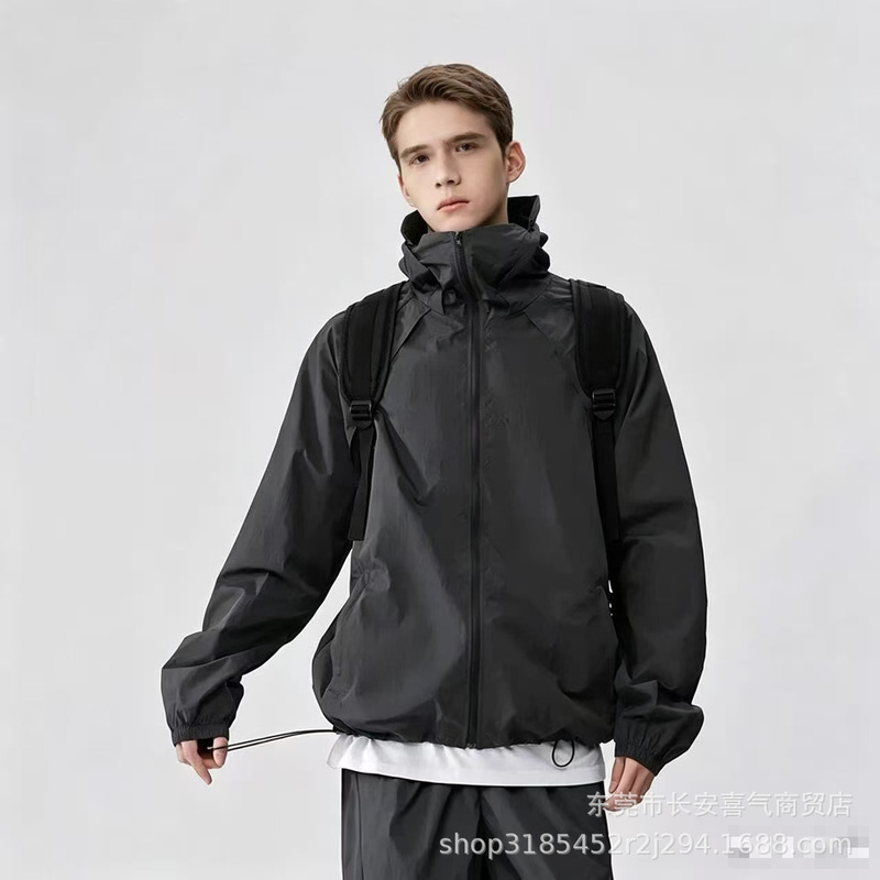 Men's Hardshell Outdoor Windproof Waterproof Jacket, Export Men's American-Style Workwear Jacket