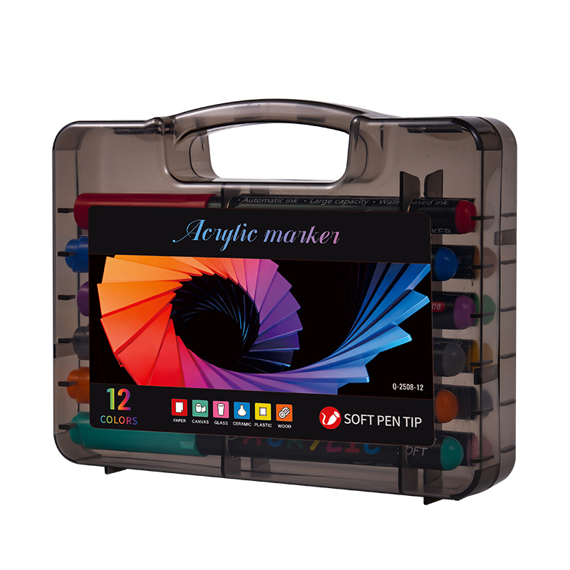 Nuevo tipo líquido directo de acrílico marcador de color plegable para estudiantes de jardín de infantes no tóxico pintado de arte marcador especial