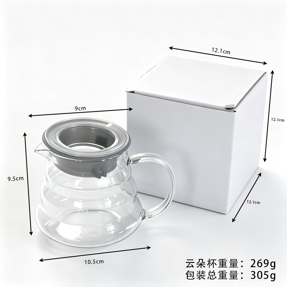 Juego de Cafetera Filtrante por Goteo con Taza Filtro Inteligente para Hogar y Oficina