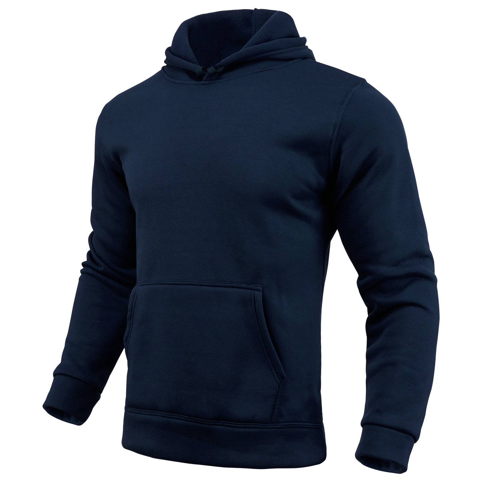 Men's Hoodie Thickened Loose Pullover Solid Colour Casual Autumn_voghion.com