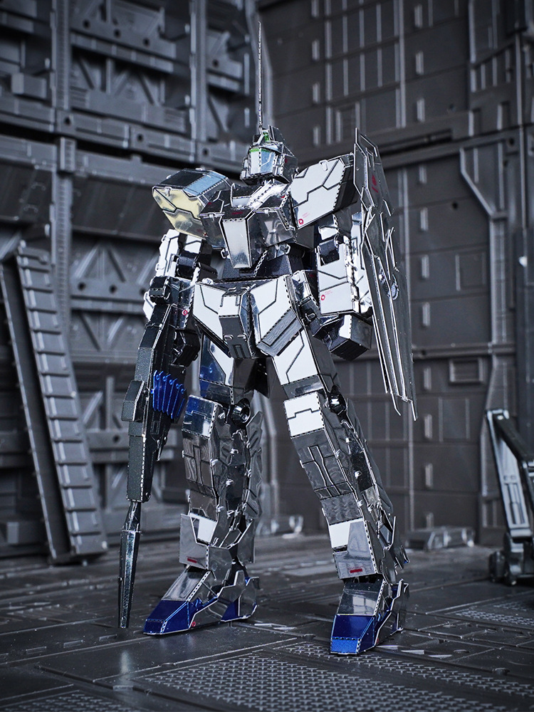 钢魔像全金属DIY创意拼装模型3D立体拼图 RX-0独角兽高达机甲