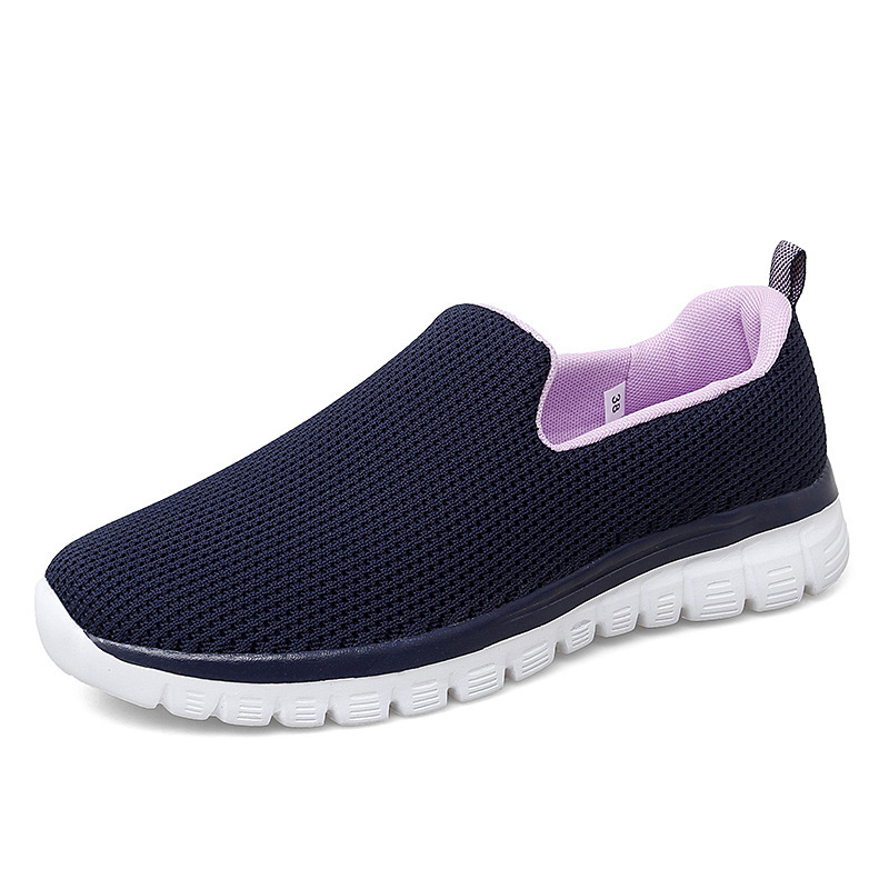 New Fly-woven Breathable Casual Sports Women's Shoes Simple Loafers Slip-on Mesh Breathable Lazy Shoes for Women