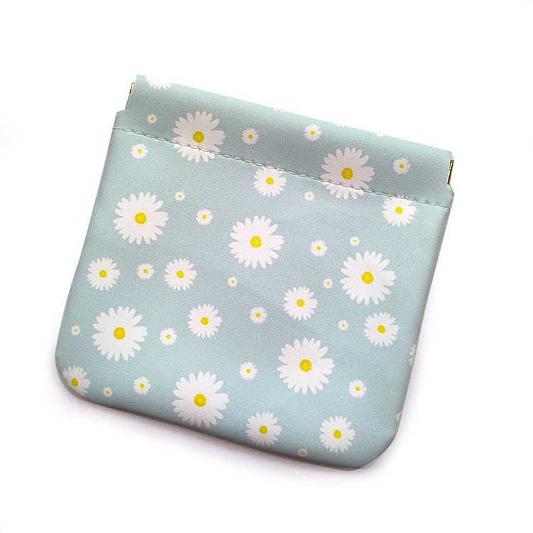 INS super popular bolsa de cosméticos de cuero portátil pequeña bolsa de almacenamiento de cojín de aire bolsa de auriculares airpod