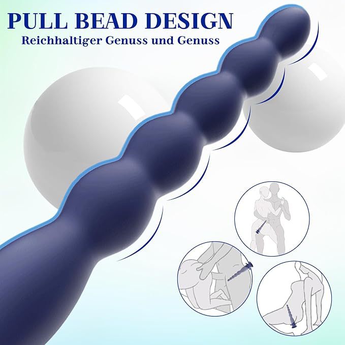 Vibrating Anal Beads with 10 Frequencies, Silicone Anal Expander for Adults — detail image 9