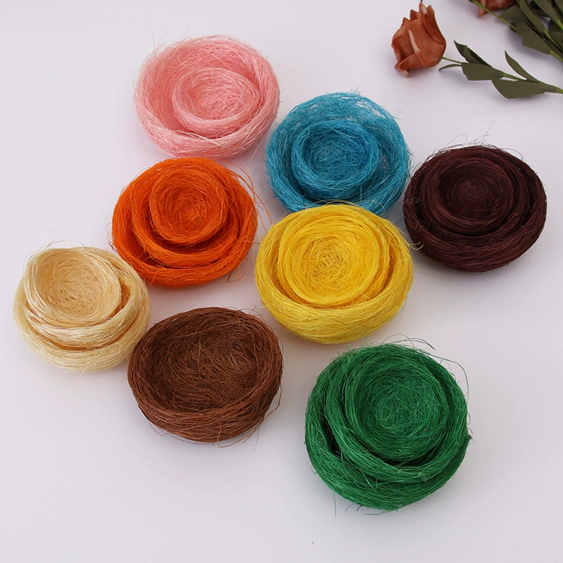 Имитация птичьего гнезда, оптовая продажа, украшение для сада, ручная работа, птичье гнездо из конопляного шелка, утолщенное птичье гнездо из конопляного шелка, тканое птичье гнездо