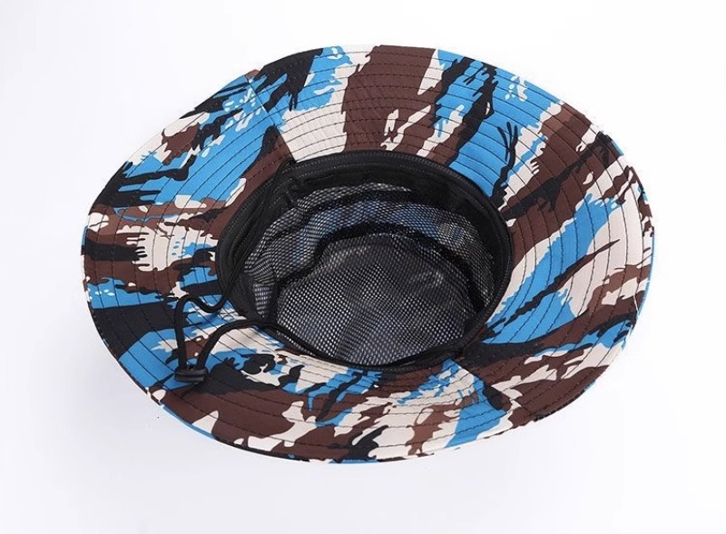 Unisex Classic Style Color Block Wide Eaves Bucket Hat display picture 5