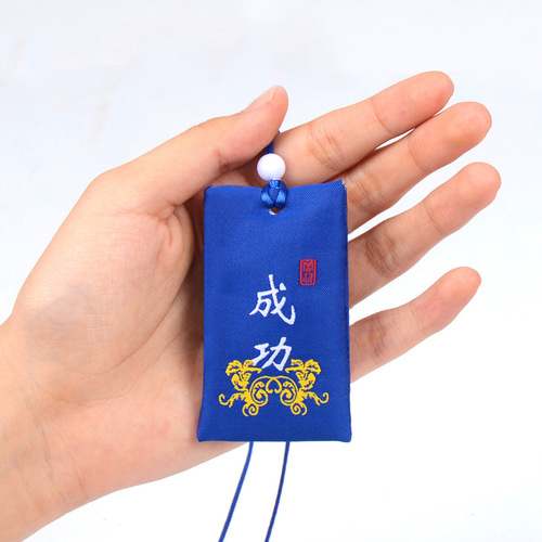 Factory customized portable ancient style hanging neck sachet with fetal hair portable mini sachet pendant gift purse praying for blessings