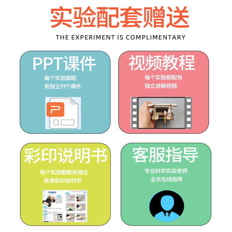 太阳能小车科学实验模型diy手工自制赛车科技小制作Steam教具材料|undefined