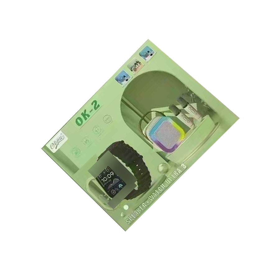 Cross-Border Popular Ok-2 Smart Watch Bluetooth Audio Microphone Set Ultra3 Bluetooth Call Sports Watch