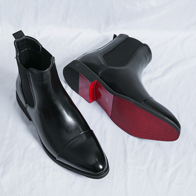 Herren High Top Martin Boots Mit Dicker Sohle Retro Biker_voghion.com
