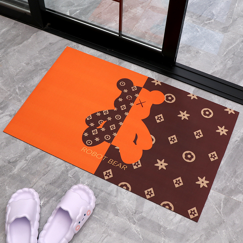 Alfombra de suelo transfronteriza alfombra de suelo antideslizante de baño de color sólido alfombra de barro suave de diatomita simple cocina alfombra de suelo de baño