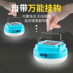 ソーラー充電式電球ランプ、屋外ポータブルキャンプランプ、充電式緊急空飛ぶ円盤ランプ、テントランプ、夜市の屋台ランプ