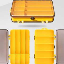 双面路亚饵盒钓鱼配件盒鱼钩假饵便携渔具工具盒路亚双层收纳盒