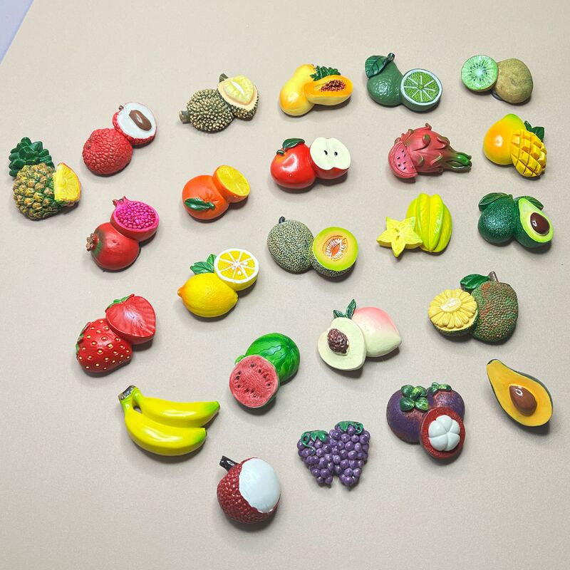 新商品の大サイズのシミュレーション食品の果物の樹脂の冷蔵庫は磁気鉄を持って強く食べ物を吸って新疆の3d装飾の置物を遊びます。|undefined