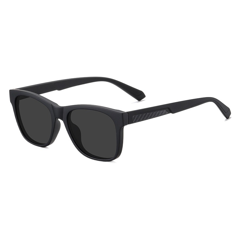 Nuevas gafas de sol polarizadas de los hombres ocasionales deportes gafas de sol ultra-luz TR7517 pierna gafas de sol de fibra de carbono