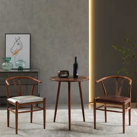 中式客厅金属软包太师椅简约家用椅客厅休闲创意软包仿木纹凳子