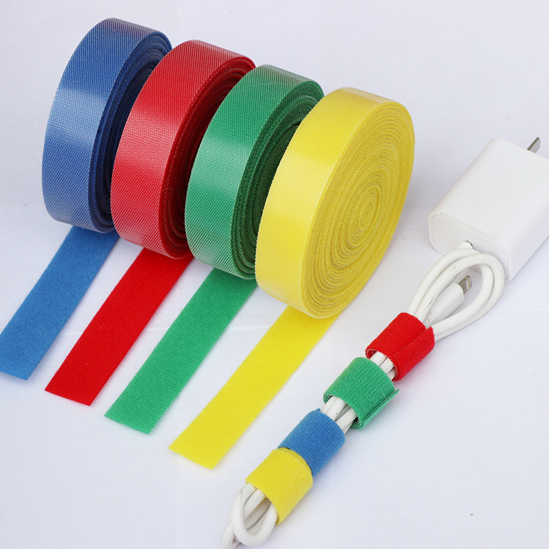 背对背粘扣带自粘数据线理线带针型捆绑带尖头魔术贴扎带针形