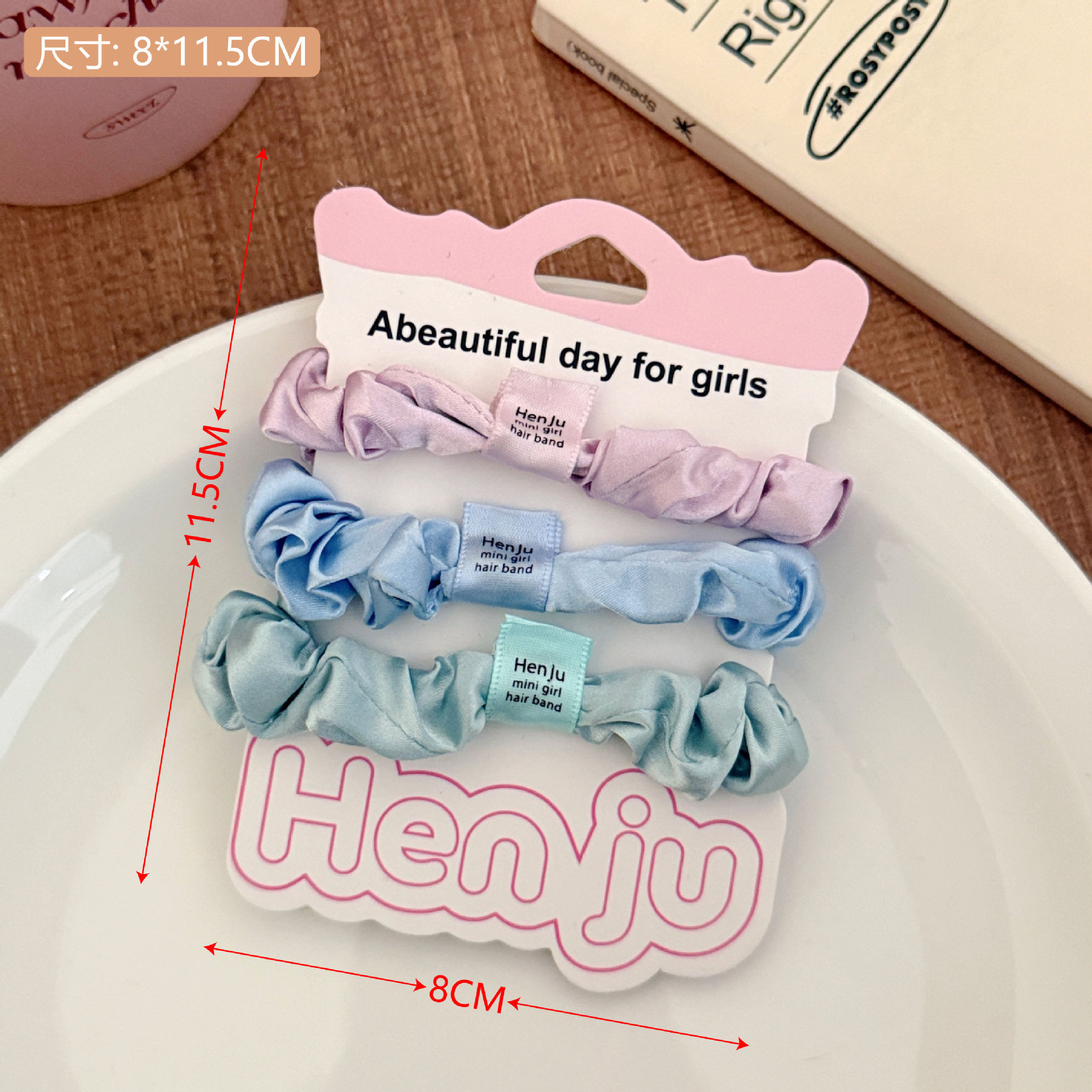 Nuevo punto ondulado anillo de pelo intestino delgado adornamiento de cabello de alta elasticidad duradera cuerda de cabello de correa de cabello para chicas al por mayor