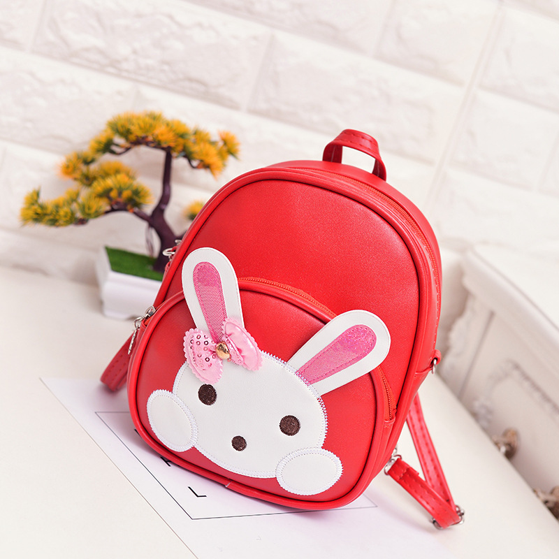 Versión coreana para niños de moda mini mochila princesa niña linda mochila de cuero jardín de infantes dibujos animados salida pequeña mochila escolar