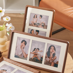 High-end Solid Wood Photo Frame Multi-palace Frame Set Table Birthday souvenir Family Living Room Decorative Photo Wall Set Table