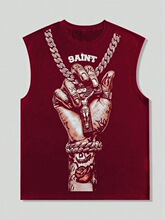E 45050 Gradient 3D Print Vest ����ӡ������ ����ѷŷ���羳