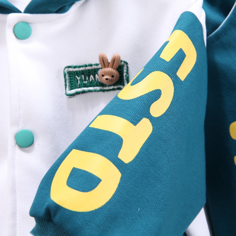 Boys' Baseball Suit Cartoon Casual Fashion Hot Selling 2023 Autumn New Mid size Children's 1-5 Year Old Two Piece Set_voghion.com