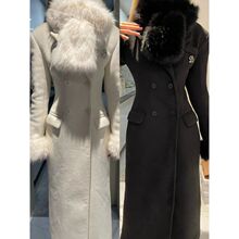 财阀富贵千金感小香风毛呢外套冬季新款加厚保暖中长款大衣女